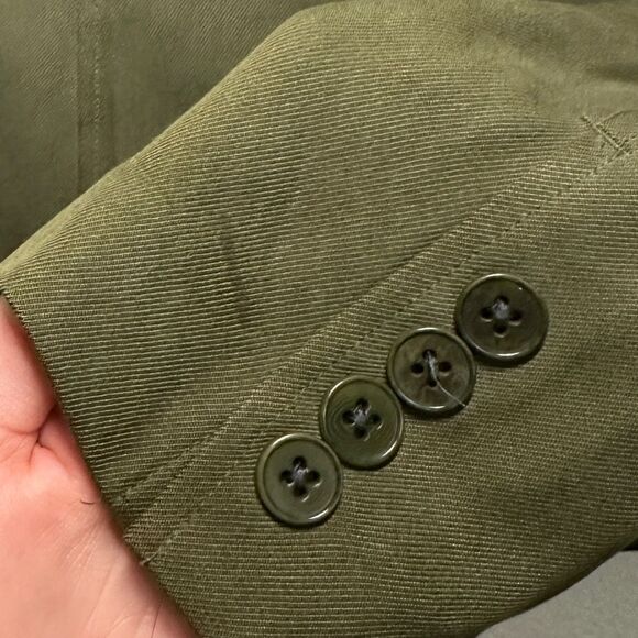 Ralph Lauren 100% Silk Utility Long Sleeve Button Down - Picture 6 of 6